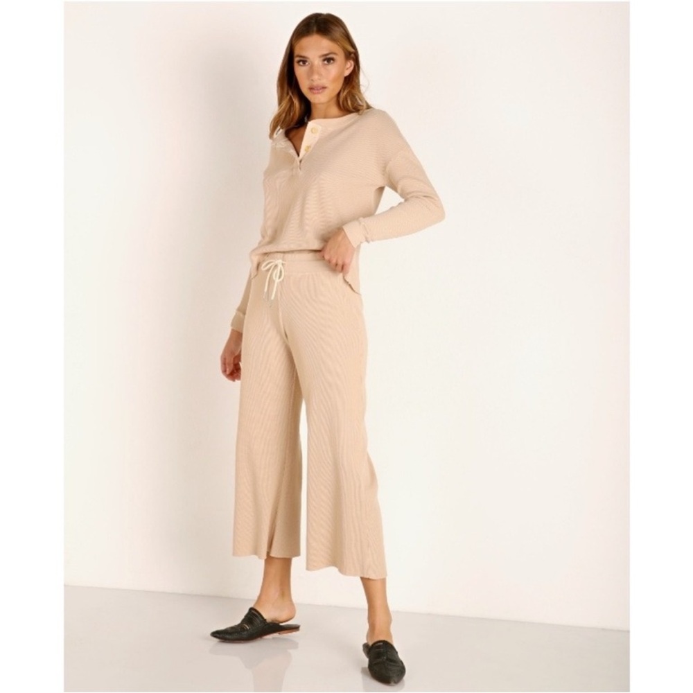 MATE the Label Wide Leg Waffle Pants - Lounge pant in small